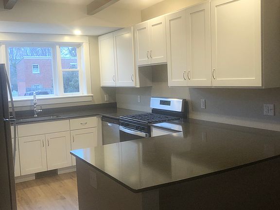Kitchen with gas stove