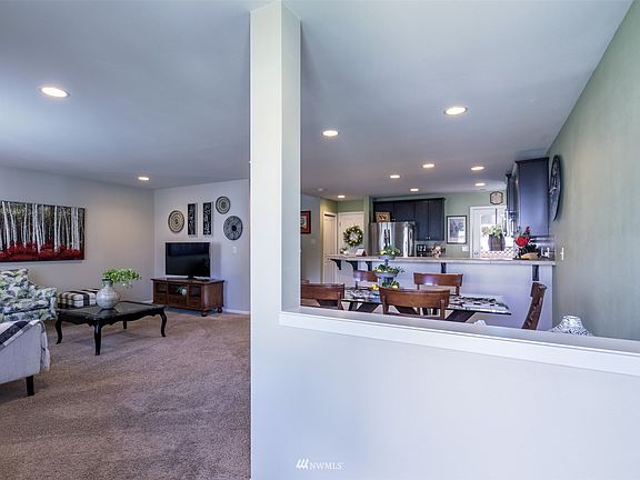View into the great room from the foyer.