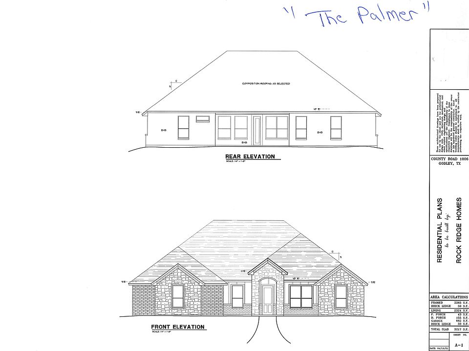 Front Back Elevations