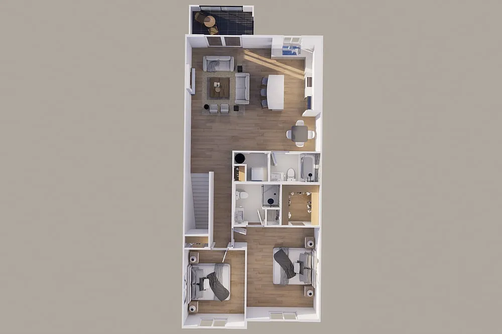 Floor plan Upper - Scenic View - 1 Stall