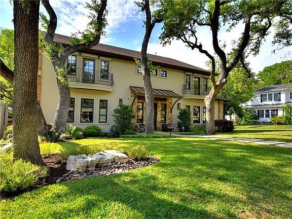 Front View with Grand Majestic Trees