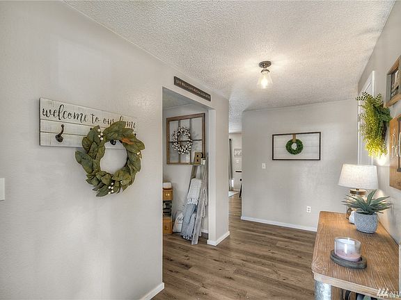 French doors lead to a large entry way. 