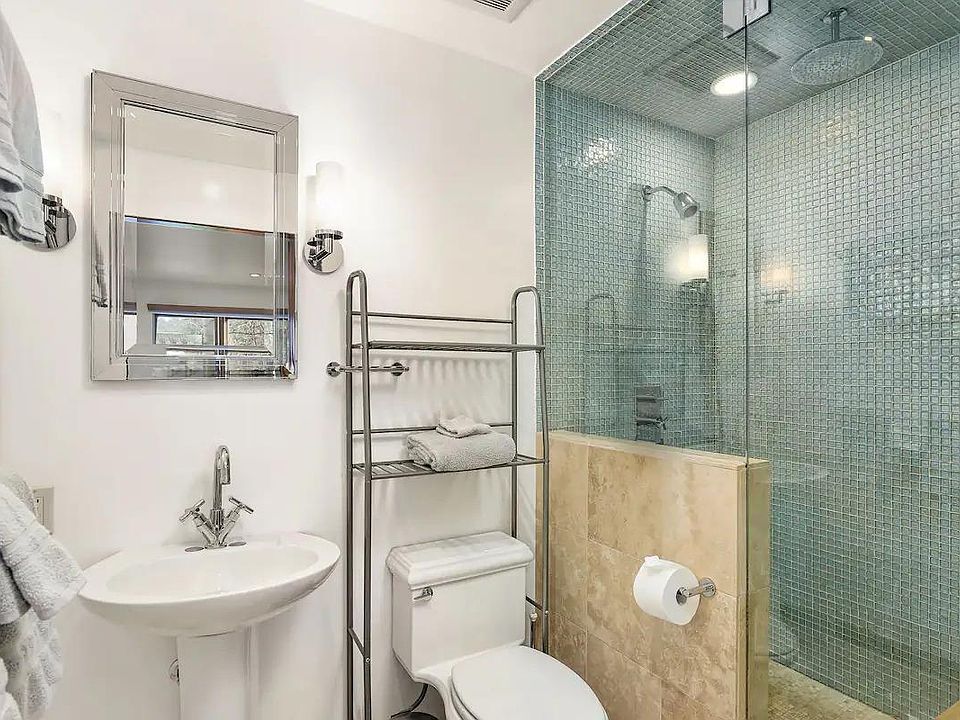 Primary bathroom with steam shower.
