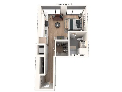 Floor plan Studio 06