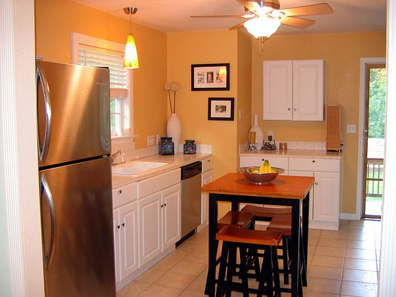 Kitchen With All Stainless Steel Appliances