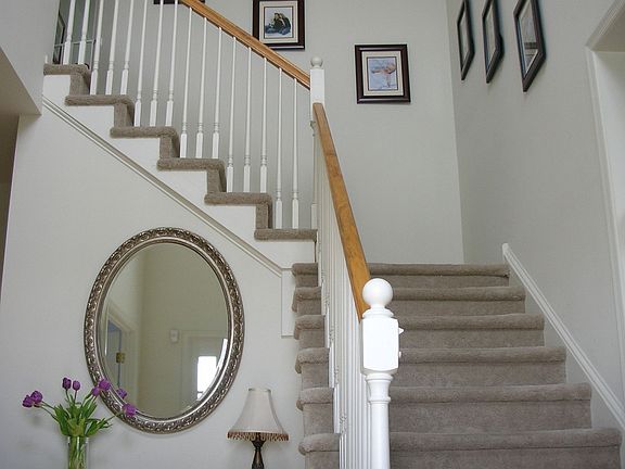 2 Story Foyer with Hardwood Floors