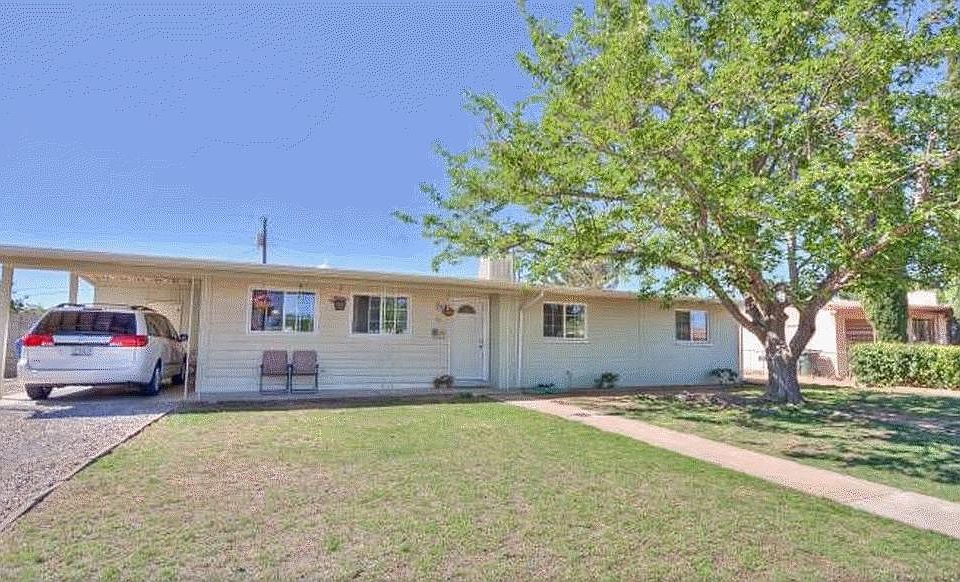 Front of the house from the curb.