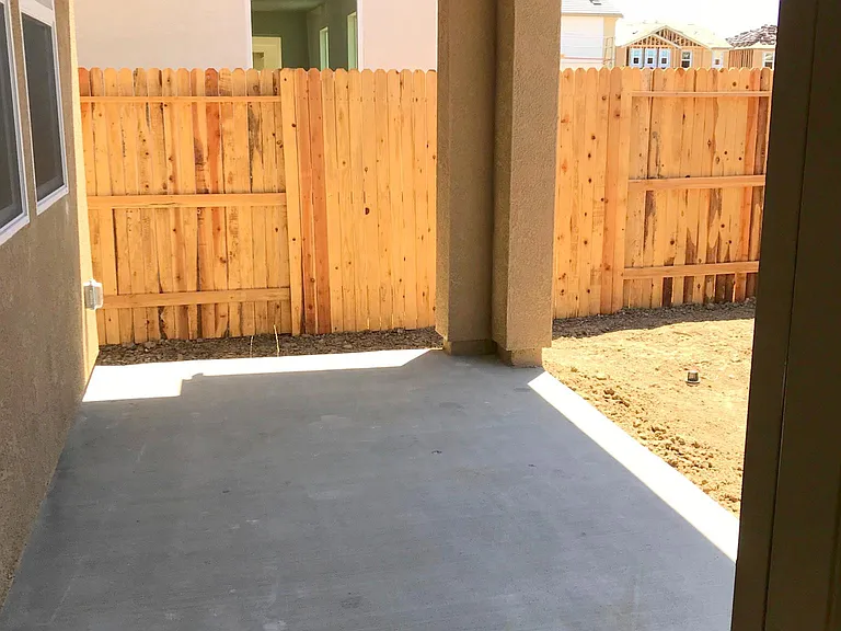 Covered patio.