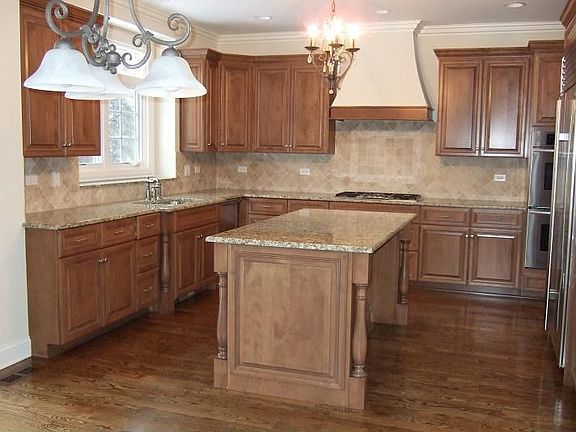 Kitchen with seated island