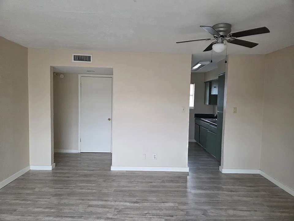 Living Room with Ceiling Fan