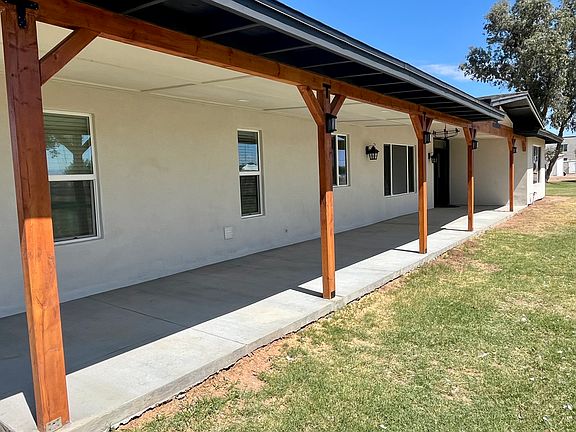Newly installed 500 square foot covered porch with recessed and coach lights. Great for outdoor living