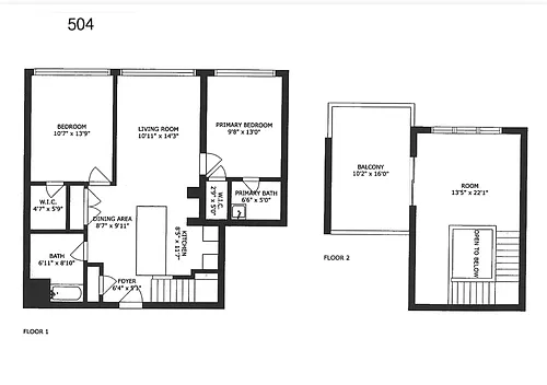Floor plan Loft and Roof Deck