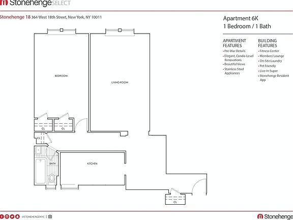 2nd image of 364 W 18th St APT 6K