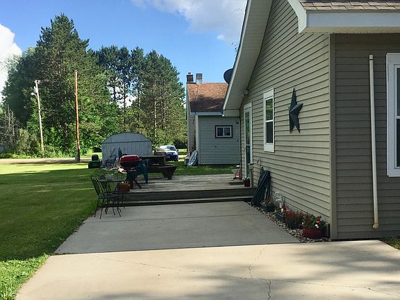 Back Concrete Patio and Deck