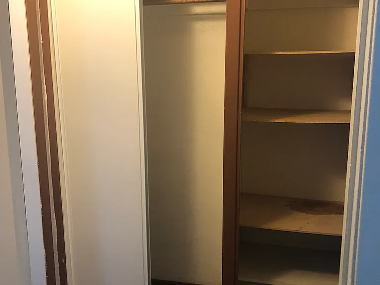 Closet space is excellent!! Double closet space in the apartment! In Bedroom and Hallway!!