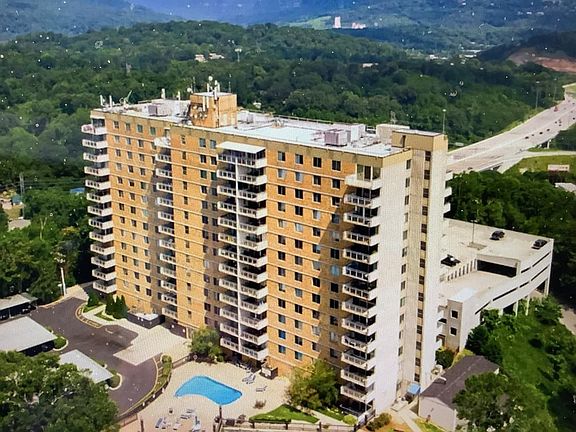 Aerial view of complex looking north