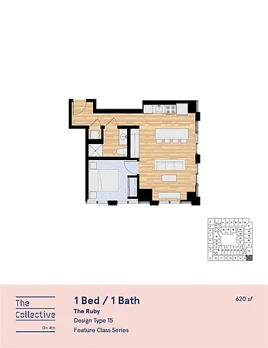 Floor plan 1X1 N