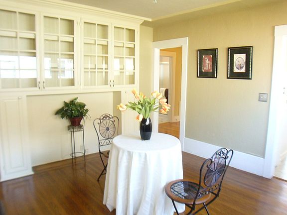 Dining room opens to living room