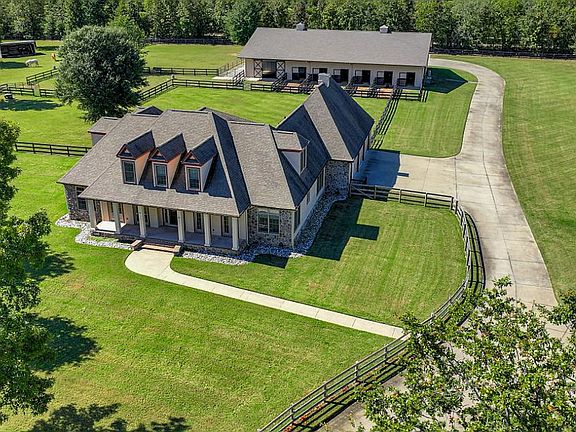 Aerial View of House & Barn