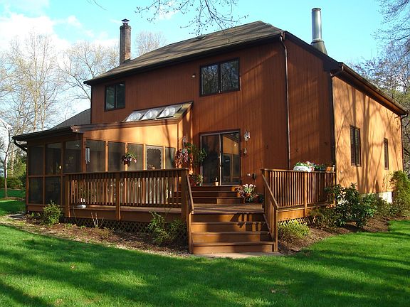 Deck and enclosed porch