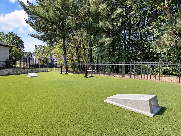 Outdoor Grilling Area with Recreation Lawn