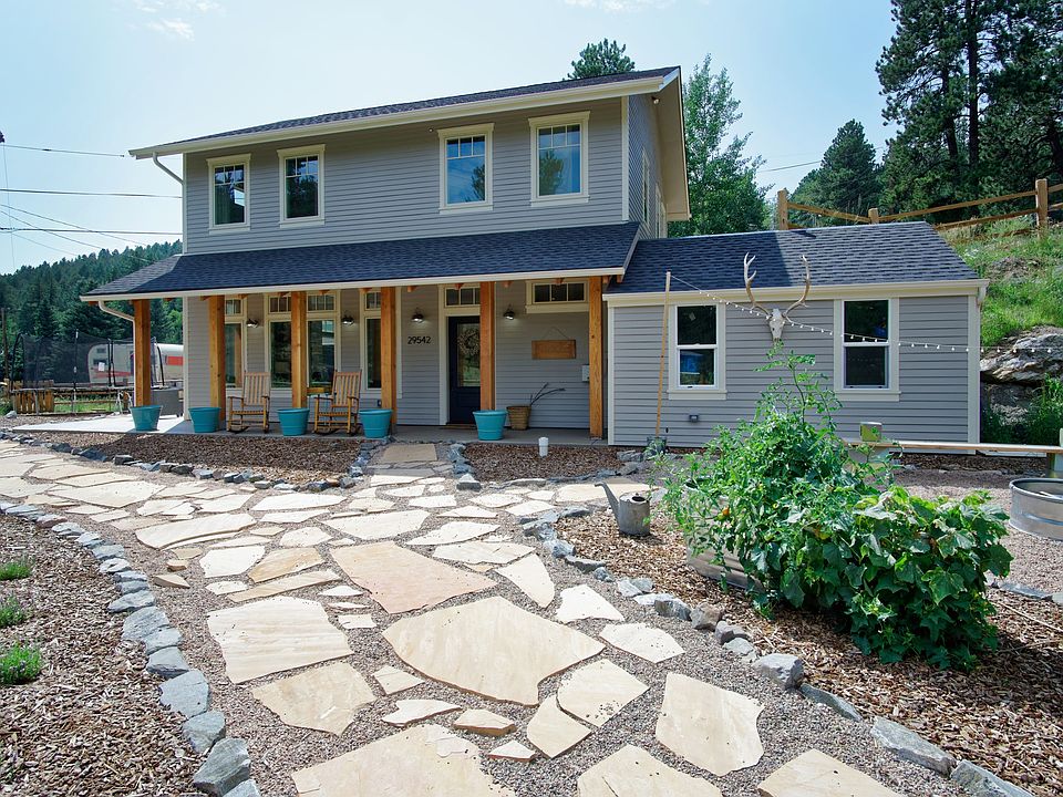 Brand new (2016) modern farmhouse exterior and garden