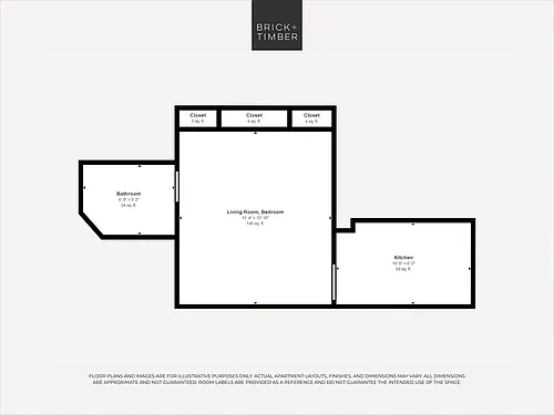 Floor plan Studio