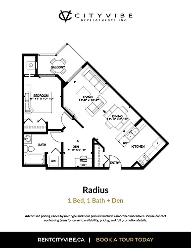 Floor plan 1 Bedroom