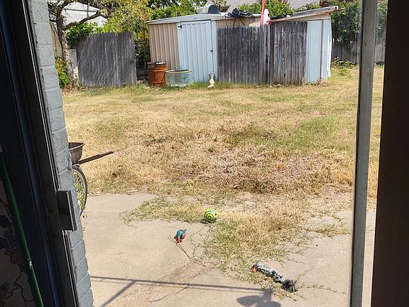 Fenced in large backyard