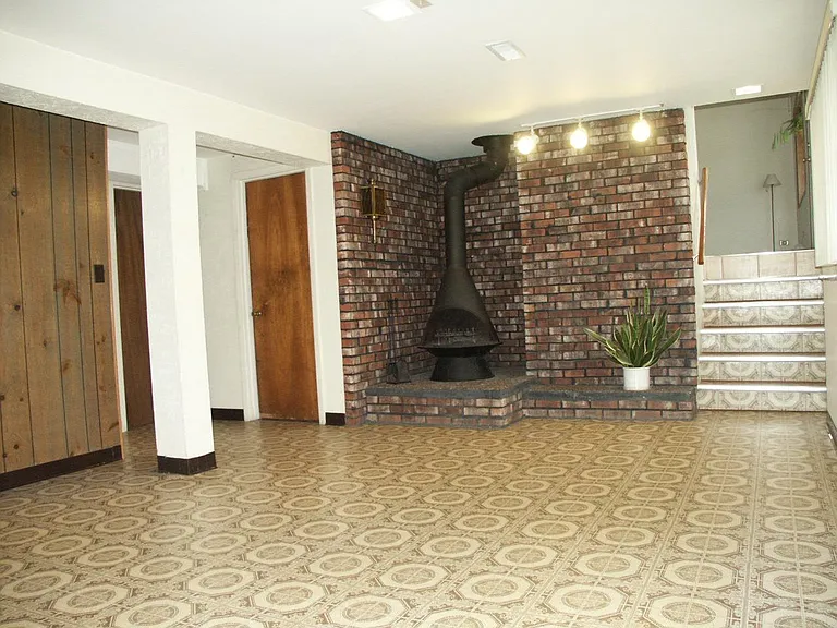 Family room with fireplace