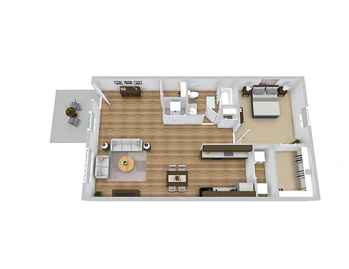Floor plan One Bedroom