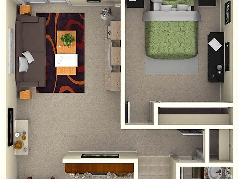 Residence 2 1x1 620 sq ft Residence 2 1x1 620 sq ft