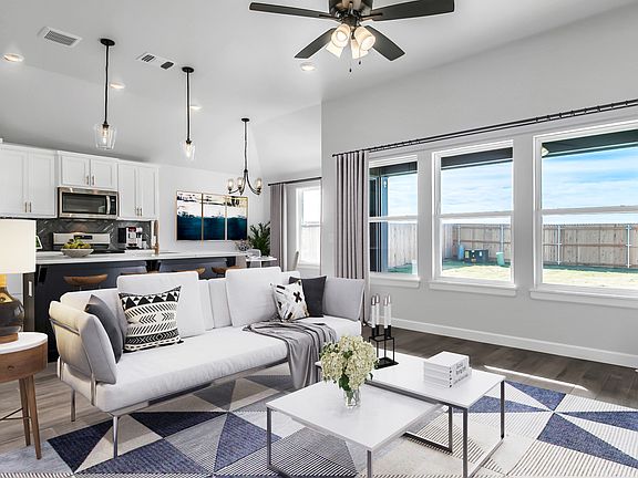 Living Room, Kitchen Dining Area