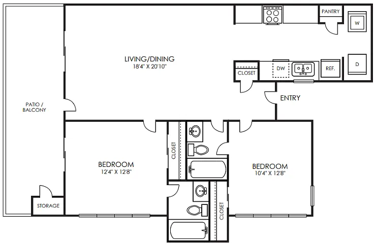 Floor plan B1 Renovated