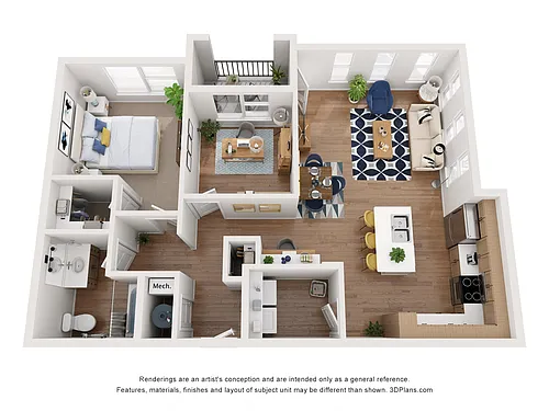 Floor plan A1B
