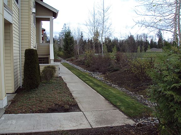 Walkway between home & park