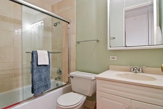 Bathroom with toilet and shower