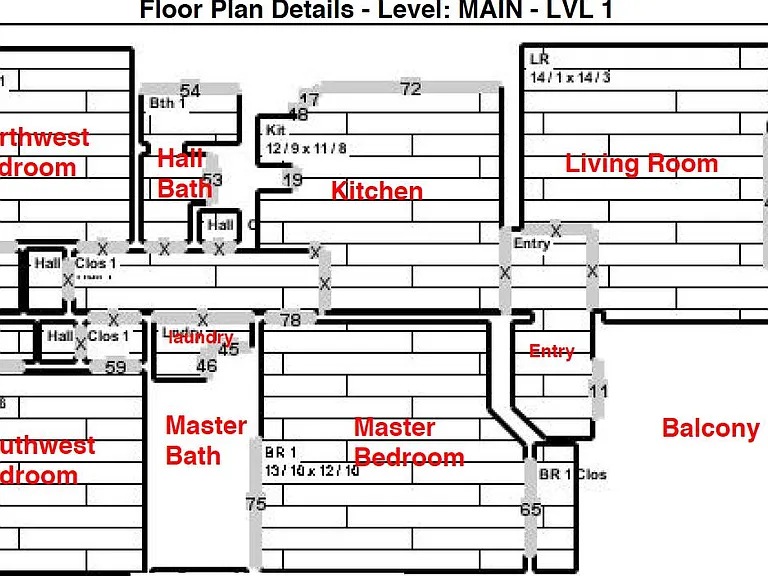 Spacious top-level layout with private bedrooms, open living area, and great natural light.