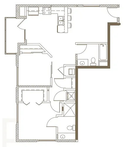 Floor plan 2X2