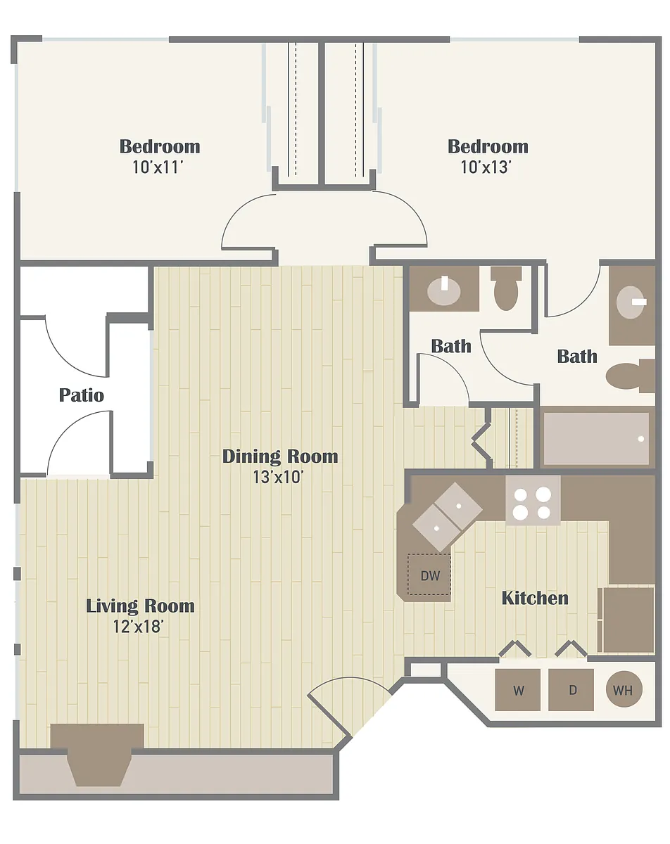 Floor plan 2 x 1.5- Renovated