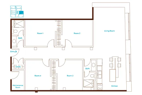 Floor plan Rouge