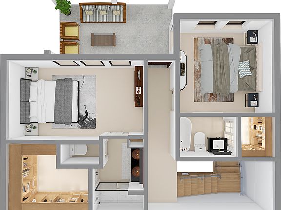 3rd Floor w/Large Walk-in Closet