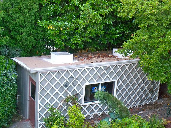 Backyard tool shed