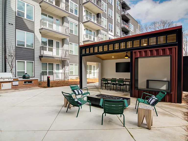 Outdoor Bar, Fireplace, and Grilling Area