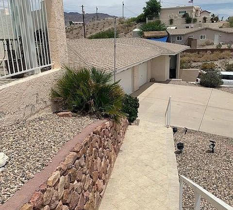 Stairway from garage to house