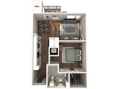 Floor plan A2-2 - Finish Package 2