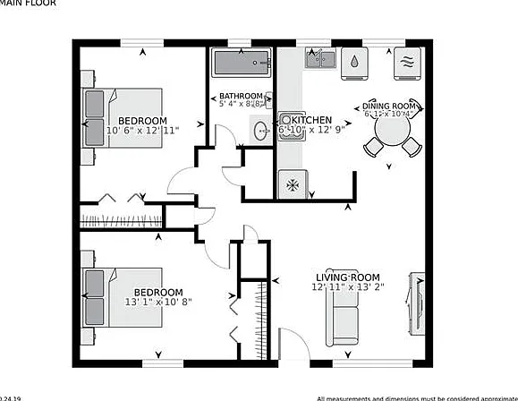 2 bed, 1.0 bath, 655 sqft, $1,050 — Photo 3