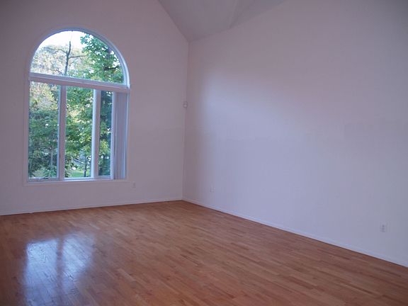 Living room with vaulted ceiling