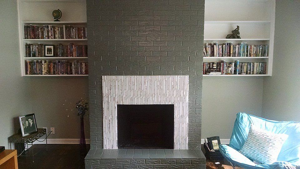 Fireplace in the living room