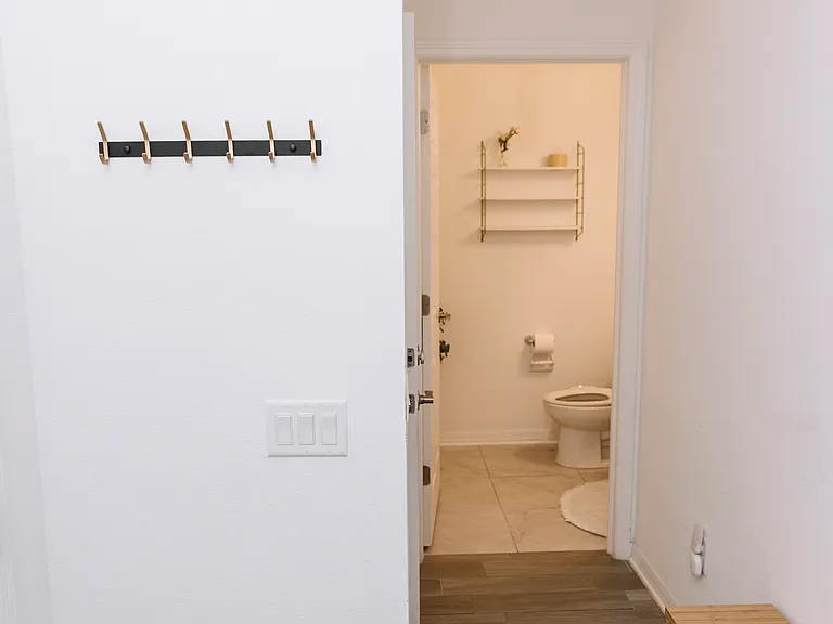 1st floor half-bathroom from entryway